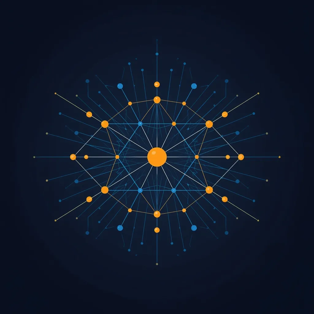 Visualización de red neuronal de IA de Grialink